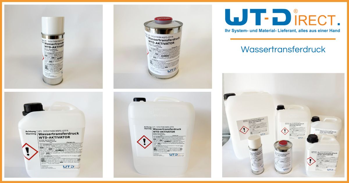 Spritzfertiger Wassertransferdruck Aktivator – in allen Abfüllmengen erhältlich