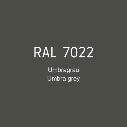 RAL 7022 Umbragrau in 1K Lack