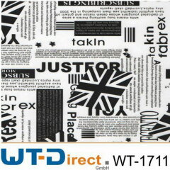 Sticker Black and White WT-1711 in 50 cm Breite
