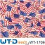US Flags in Blau/Roten Farben WT-1709 Wassertransferdruckfilm