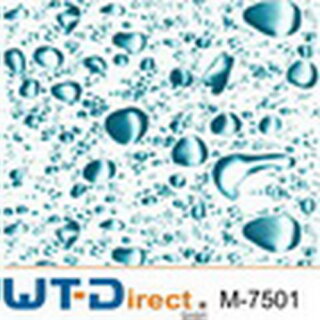 Wassertropfen Blau Fein Design M-7501 Wassertransferdruckfilm