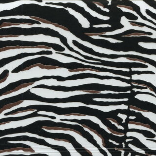 Zebra Muster mit Braun I-100 Wassertransferdruckfilm