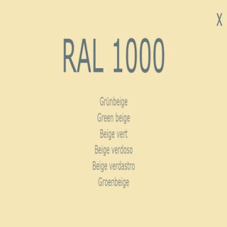 Farbe - Lack RAL 1000 Grünbeige 1-K Base Coat