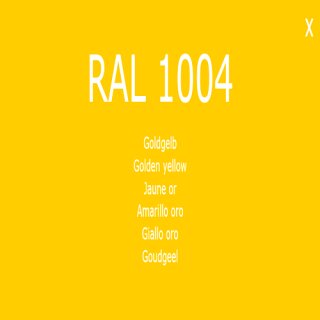 Farbe - Lack RAL 1004 Goldgelb 1-K Base Coat