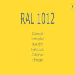 Farbe - Lack RAL 1012 Zitronengelb 1-K Base Coat
