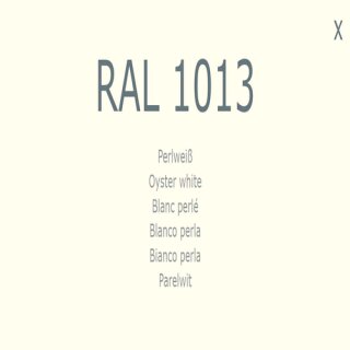 1-K Base Coat RAL 1013 Cremewei&szlig; 2,5 Liter