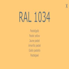 Farbe - Lack RAL 1034 Pastellgelb1-K Base Coat