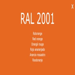 Farbe - Lack RAL 2001 Rotorange 1-K Base Coat