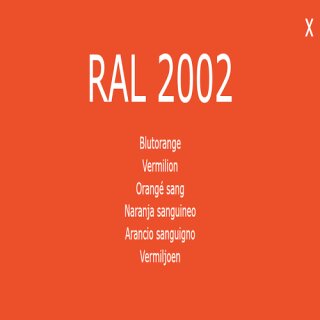 1-K Base Coat RAL 2002 Blutorange