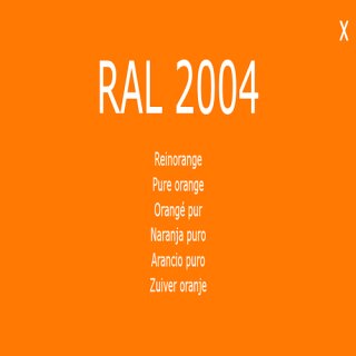 Farbe Lack RAL 2004 Reinorange