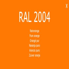 Farbe - Lack RAL 2004 Reinorange 1-K Base Coat