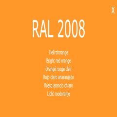1-K Base Coat RAL 2008 Hellorange