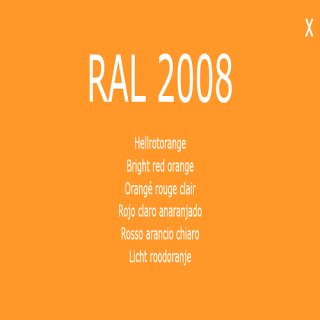 1-K Base Coat RAL 2008 Hellorange 5 Liter