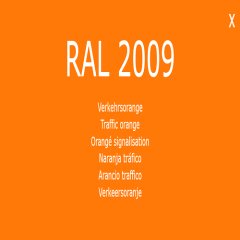 1-K Base Coat RAL 2009 Verkehrsorange
