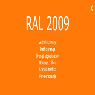 1-K Base Coat RAL 2009 Verkehrsorange 1 Liter