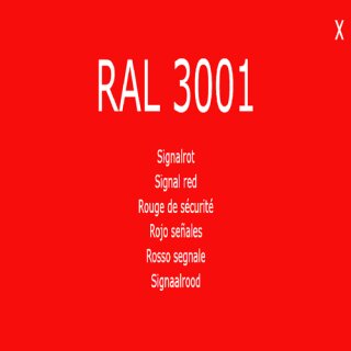 Farbe Lack RAL 3001 Signalrot
