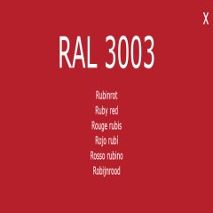 1-K Base Coat RAL 3003 Rubinrot