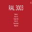 Farbe - Lack RAL 3003 Rubinrot 1-K Base Coat