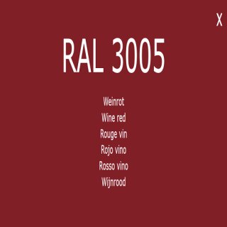 1-K Base Coat RAL 3005 Weinrot