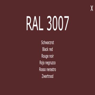 Farbe Lack RAL 3007 Schwarzrot
