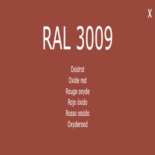 1-K Base Coat RAL 3009 Oxidrot 1 Liter