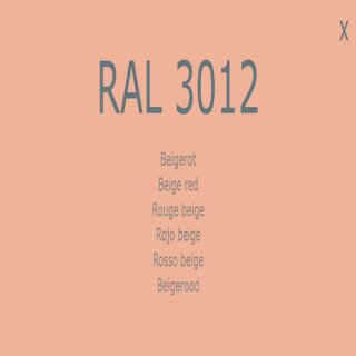 1-K Base Coat RAL 3012 Beigerot 2,5 Liter