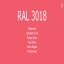Farbe - Lack RAL 3018 Erdbeerrot 1-K Base Coat