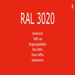 Farbe - Lack RAL 3020 Verkehrsrot 1-K Base Coat