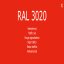 Farbe - Lack RAL 3020 Verkehrsrot 1-K Base Coat