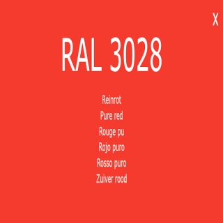 1-K Base Coat RAL 3028 Reinrot 2,5 Liter