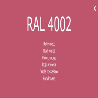 Kopie von 1-K Base Coat RAL 4002 Rotviolett 5 Liter