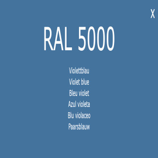 1-K Base Coat RAL 5000 Violettblau 1 Liter