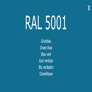 1-K Base Coat RAL 5001 Gr&uuml;nblau 1 Liter