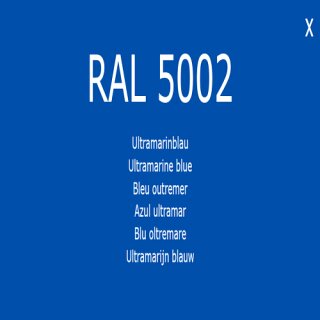1-K Base Coat RAL 5002 Ultramarinblau 5 Liter