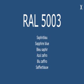 1-K Base Coat RAL 5003 Saphierblau 2,5 Liter