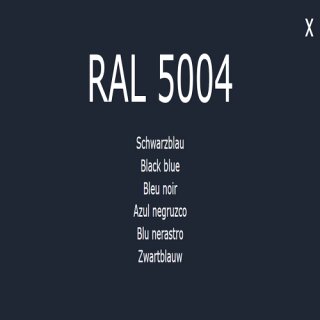 1-K Base Coat RAL 5004 Schwarzblau