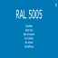 1-K Base Coat RAL 5005 Signalblau