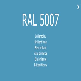 Farbe - Lack RAL 5007 Brilliantblau 1-K Base Coat