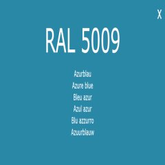 Farbe Lack RAL 5009 Azurblau