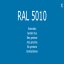 1-K Base Coat RAL 5010 Brilliantblau 2,5 Liter