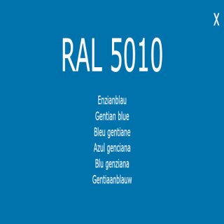 1-K Base Coat RAL 5010 Brilliantblau 5 Liter