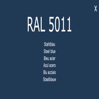 1-K Base Coat RAL 5011 Shahlblau 2,5 Liter