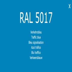 Farbe - Lack RAL 5017 Verkehrsblau 1-K Base Coat