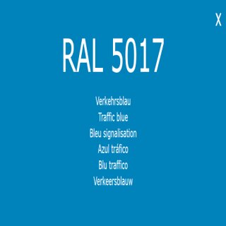 1-K Base Coat RAL 5017 Verkehrsblau 1 Liter
