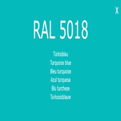 1-K Base Coat RAL 5018 Türkisblau