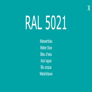 Farbe Lack RAL 5021 Wasserblau