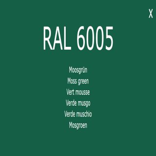 1-K Base Coat RAL 6005-Moosgrün 2,5 Liter