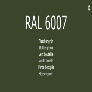 1-K Base Coat RAL 6007 Flaschengrün 1 Liter