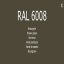 1-K Base Coat RAL 6008 Braungr&uuml;n 1 Liter