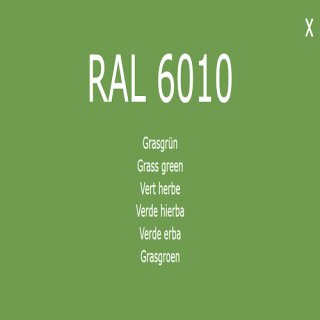 1-K Base Coat RAL 6010 Grasgr&uuml;n